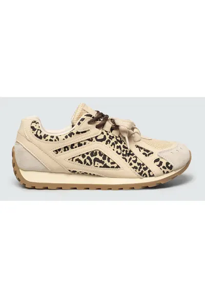 Pantofi sport cu detalii cu model piele de sarpe