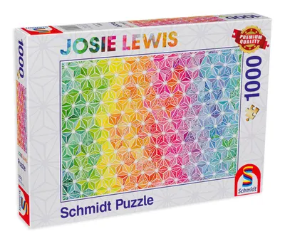 Puzzle Schmidt din 1000 de piese - Triunghiuri colorate