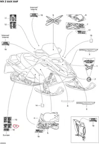 Abtibild 2006 Ski Doo Gsx 550F nr.10
