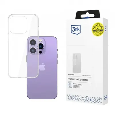 Husa pentru Apple iPhone 14 Pro Max, 3MK, Armor, Transparenta