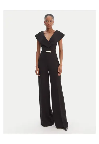Salopeta dama - neagra - poliester - fermoar