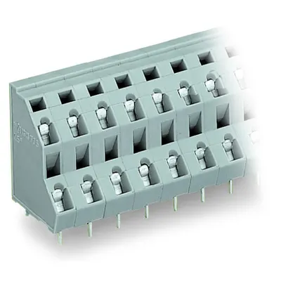 Double-deck PCB terminal block; 2.5 mm²; Pin spacing 7.5 mm; 2 x 6-pole; CAGE CLAMP®; 2,50 mm²; black