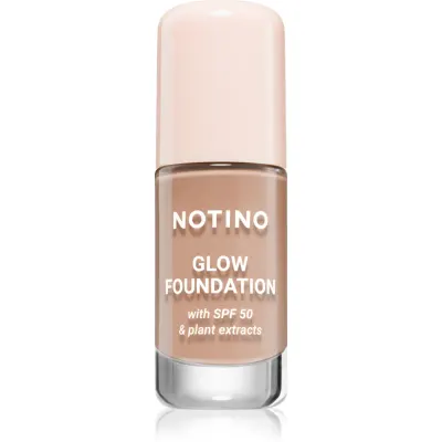 Notino Glow Foundation With SPF 50 & Plant Extracts make-up pentru luminozitate SPF 50 01 Medium Deep Cool 30 ml