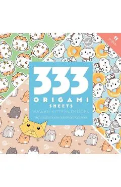 333 Origami Sheets Kawaii Kittens Designs