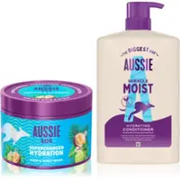Aussie SOS & Miracle Moist set pentru păr uscat și deteriorat