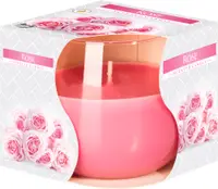 Lumânare parfumată Bispol Aura - Rose, 130 g