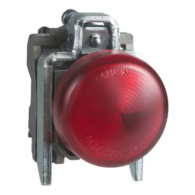 Lampa pilot complet rosie Ø22 lentile netede cu LED integral 230 - 240V