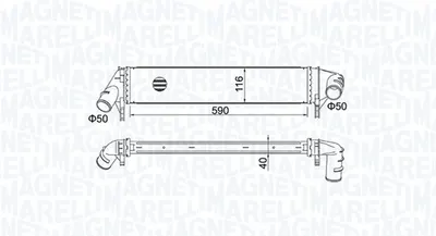 Compresor intercooler potrivit DACIA DUSTER, LOGAN, LOGAN EXPRESS, LOGAN MCV, SANDERO 1.5D 09.05-