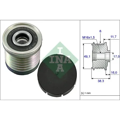 Sistem roata libera, generator INA 535 0030 10