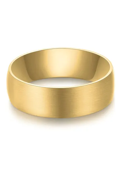 Inel de otel inoxidabil placat cu aur de 14K