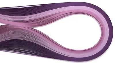 Panglici pentru quilling Em art - 5 mm/39 cm, mov(100 buc.)