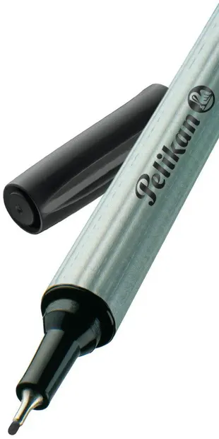 Marker cu vârf subțire Pelikan - Negru, 0.4 mm