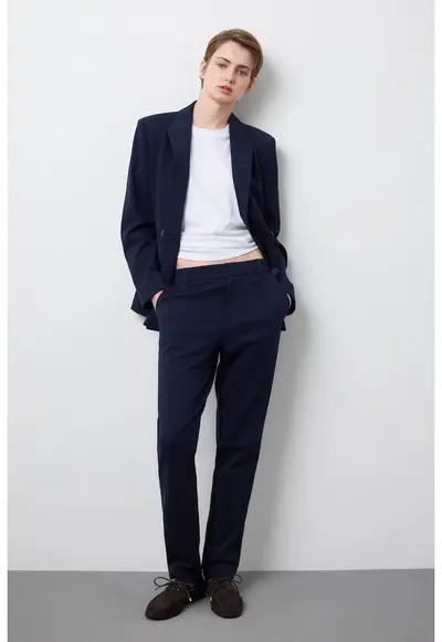 Pantaloni de dama 003569624 - Albastru