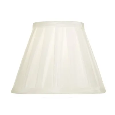 Abajur Hazel White Faux Silk Tapered Drum Shade 17cm