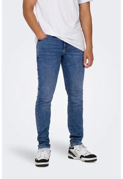Blugi slim fit 6756 - Albastru