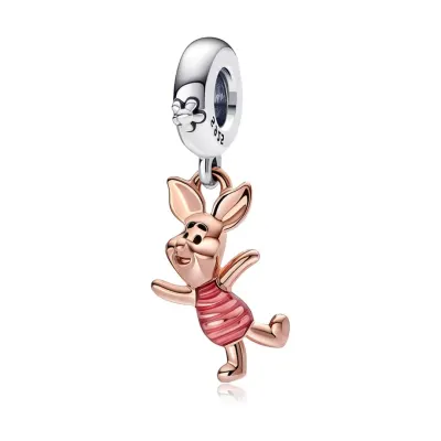 Talisman Pandantiv Purceluș Disney Winnie the Pooh Cu Argint