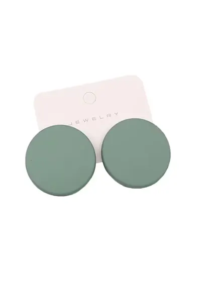 Cercei rotunzi 4387 - Verde pal