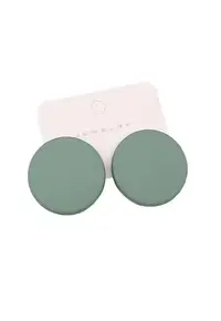 Cercei rotunzi 4387 - Verde pal