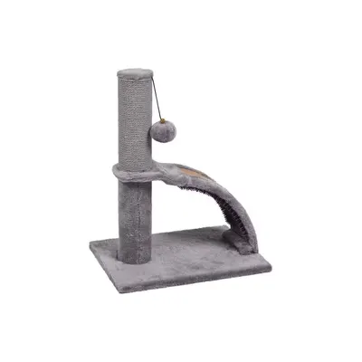 Sisal pentru Pisici cu Suport + Perie Cauciuc Tessa Grey 35x25x43,5cm