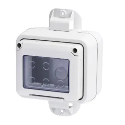 Doza aparenta etansa - 3 modul - POST BRACKET - GREY RAL 7035 - IP55