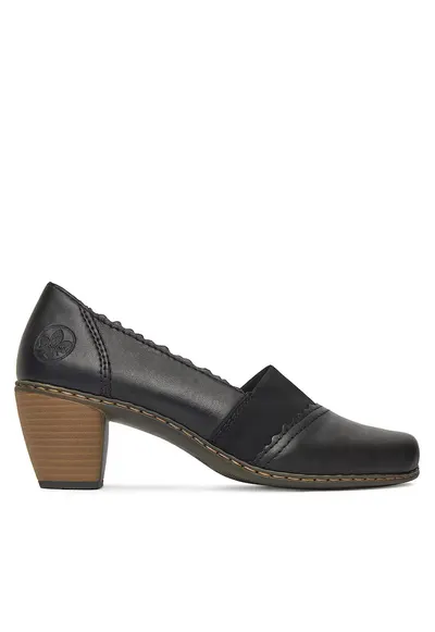 Pantofi dama 40911-00 - piele naturala - negru