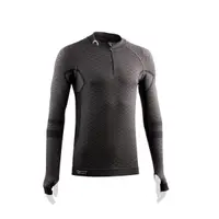Tricou termic cu maneca lunga cu fermoar, Lurbel Volcano, gri inchis