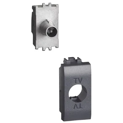 Priza tv directa Bticino Living Light L4202DN, antracit