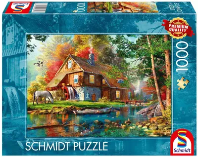 Puzzle Schmidt din 1000 piese - Moara de toamnă