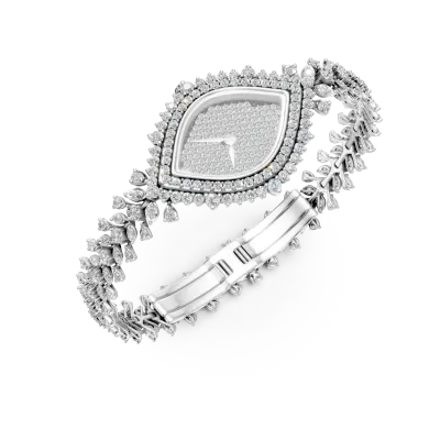 Ceas din aur alb cu diamante de 4.26ct