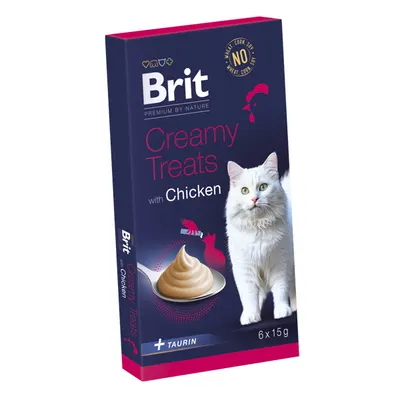 Brit Premium by Nature Cat Creamy Treats with Chicken 6x15 g