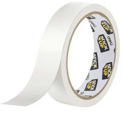 Bandă adezivă din hârtie Deli Stick Up - EA513, 24 mm х 20 m