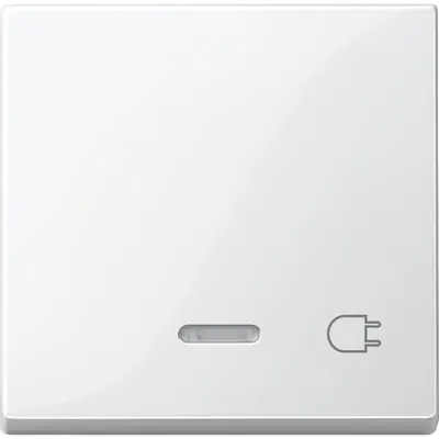 Clapeta Cu Fereastra Indicator & Marcata Cu Iesire Priza,Alb Polar, Lucios