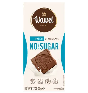 Ciocolata cu lapte fara zahar adaugat, 90g, Wawel