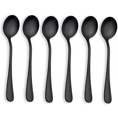 Linguri din Inox, Negre, 6 Bucati, Berglander