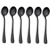 Linguri din Inox, Negre, 6 Bucati, Berglander