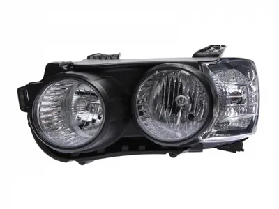 Far stanga (H7, reglaj electric, cu motoras, fundal negru) CHEVROLET AVEO