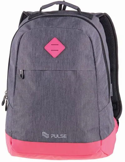 Ghiozdan școlar Pulse Bicolor - Dark Gray-Pink
