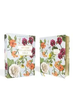 Niv, Artisan Collection Bible, Leathersoft, Blue Floral, Red Letter Edition, Comfort Print