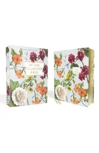 Niv, Artisan Collection Bible, Leathersoft, Blue Floral, Red Letter Edition, Comfort Print