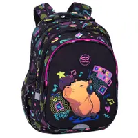 Ghiozdan cu 3 compartimente, Coolpack, Capybara, Negru