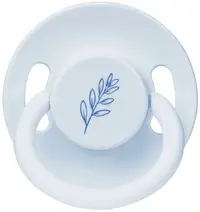 Suzetă din cauciuc Wee Baby - Baby Pure, 6-18 luni, albastră