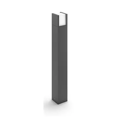 Stalp de iluminat decorativ de gradina Philips Arbour 1x6W/LED 600lm 77cm Antracit IP44