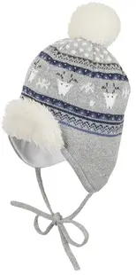 Căciulă de iarnă pentru bebeluși cu pompon Sterntaler - 47 cm, 9-12 luni