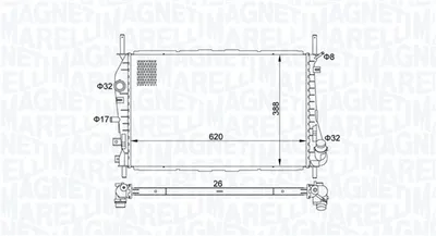 Radiator racire motor potrivit FORD MONDEO III 2.0D 2.2D