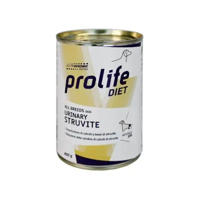 PROLIFE Diet Urinary Struvite, XS-XL, Pui și Curcan, dietă veterinară, conservă hrană umedă câini, sistem urinar, (în aspic), 400g