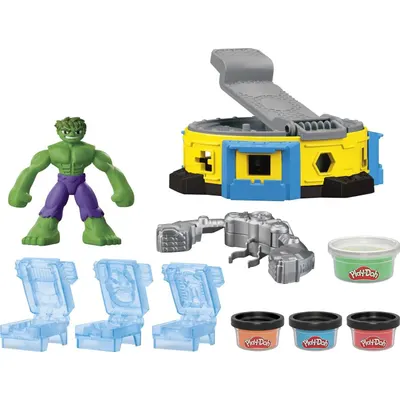 Set plastilina - Marvel - Hulk Smash & Squish Playset