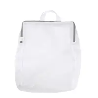 Plase de rufe cu mâner și fermoar - alb (set 10 buc) - 30x40x8cm
