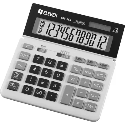 Calculator Eleven - SDC-368, desktop, 12 cifre, alb