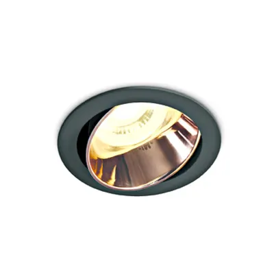 Krogo-R 10W MR16 GU10 IP20 negru cu copper reflector