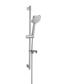 Coloana dus Roca Sensum Square A5B9408C00, aparenta, 800 mm, 130 mm, 2 functii, Crom